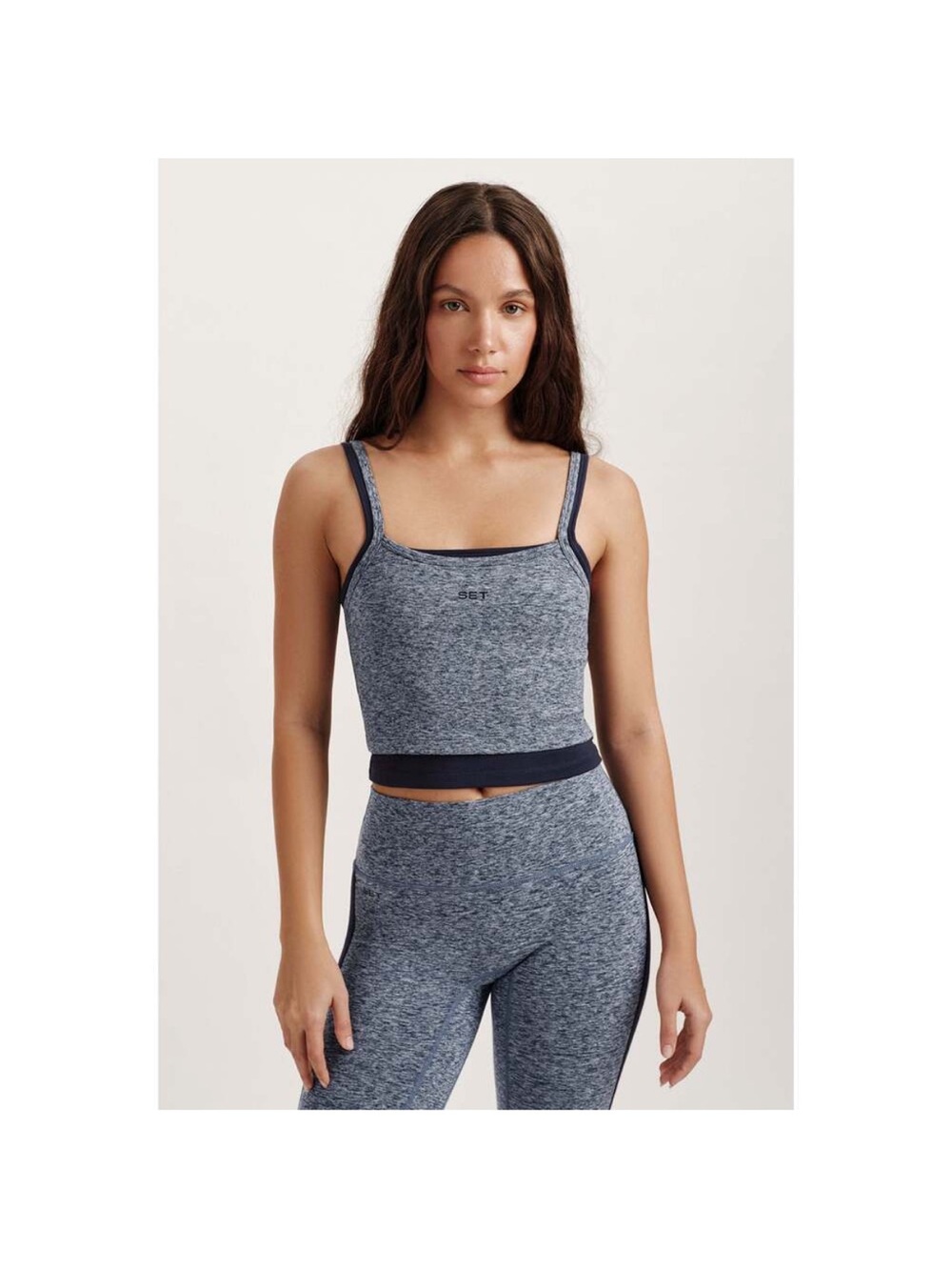 SET ACTIVE FORMCLOUD® CLOUD LAYER STRAPPY TANK - TETHER × 1 AND LEGGING
